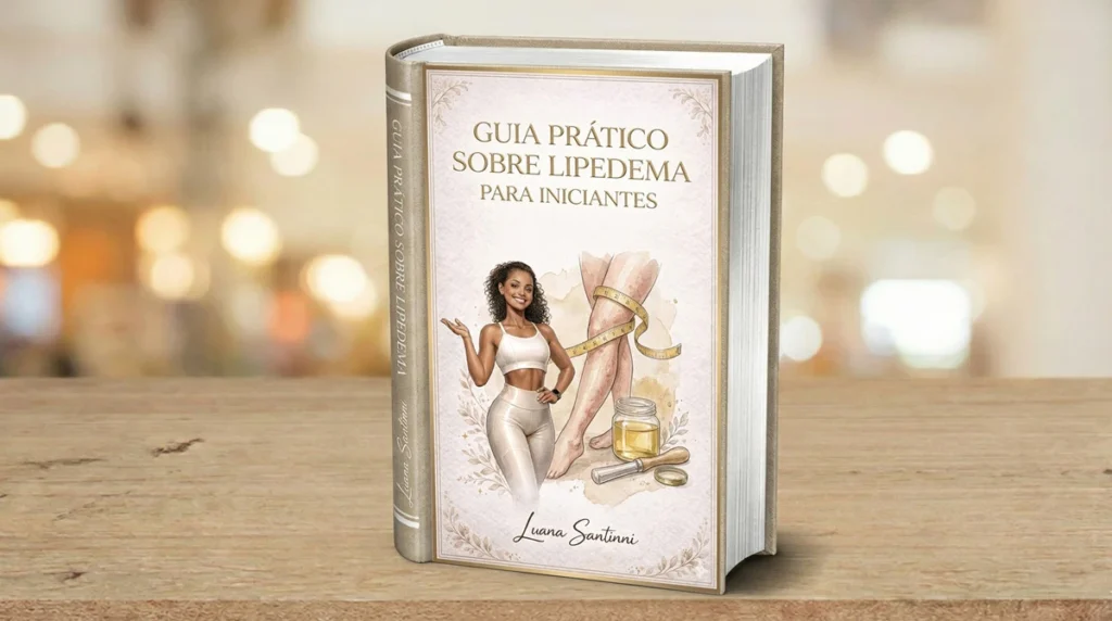 Mockup do ebook Guia Prático sobre Lipedema para Iniciantes escrito por Luana Santinni